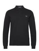 The L/S Fp Shirt Tops Polos Long-sleeved Black Fred Perry