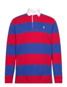 10/1 Yd Jersey-Lsl-Rug Tops Polos Long-sleeved Red Polo Ralph Lauren