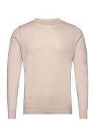 Man Fine Knit O-Neck Sweater Designers Knitwear Round Necks Beige Davi...