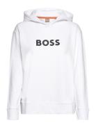 C_Edelight_1 Tops Sweat-shirts & Hoodies Hoodies White BOSS