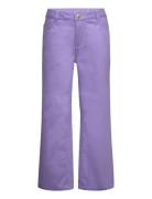 Sgblanca Twill Pants Bottoms Jeans Wide Jeans Purple Soft Gallery