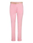 Cropped Chinos Bottoms Trousers Chinos Pink Esprit Casual