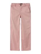 Nlfflip Twi Lw Wide Cargo Pant Bottoms Pink LMTD