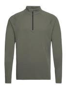 Halo Sorona Half Zip Sport T-shirts Long-sleeved Green HALO