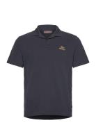 Resort Piqué Shirt Designers Polos Short-sleeved Navy Morris