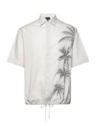 Shirt Designers Shirts Short-sleeved Cream Emporio Armani