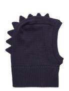 Balaclava Triangles Knit Accessories Headwear Balaclava Navy Huttelihu...