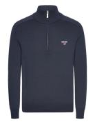 Kyle Half Zip Sweater Tops Knitwear Half Zip Jumpers Navy Sebago