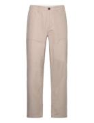 Flint Wide Slub Yarn Pants - Gots/V Bottoms Trousers Casual Beige Know...