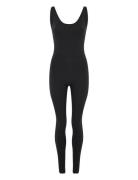 Scoop Back Unitard, Long Bottoms Jumpsuits Black Girlfriend Collective