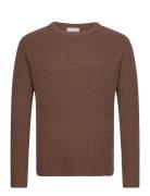 Maier Designers Knitwear Round Necks Brown Tiger Of Sweden