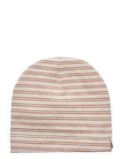 Beanie Melange Rib Accessories Headwear Hats Beanie Pink Huttelihut