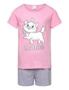 Pyjama Sets Sets With Short-sleeved T-shirt Pink Aristocats