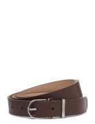 Must Metal Rnd Buckle 2.5 Belte Brown Calvin Klein