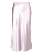 Hana Satin Silk Skirt Designers Knee-length & Midi Purple Ahlvar Galle...