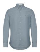 Slim Oxford Shirt Tops Shirts Casual Green GANT