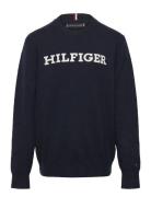 Monotype Regular Sweater Tops Sweat-shirts & Hoodies Sweat-shirts Navy...