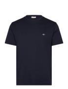 Emb Archive Shield Tshirt Tops T-shirts Short-sleeved Navy GANT