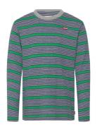 Levi's® Long Sleeve Striped Thermal Tee Tops T-shirts Long-sleeved T-s...