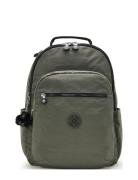 Seoul Ryggsekk Veske Khaki Green Kipling