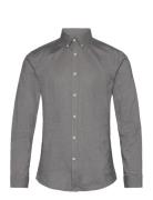 Oxford Superflex Shirt L/S Tops Shirts Casual Grey Lindbergh