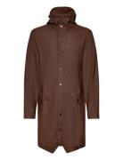 Long Jacket Outerwear Rainwear Rain Coats Brown Rains