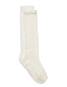 Knee Socks Pointelle Sokker Strømper White MarMar Copenhagen