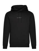 Monologo Hoodie Tops Sweat-shirts & Hoodies Hoodies Black Calvin Klein...