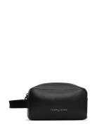 Tjm Leather Washbag Toalettveske Black Tommy Hilfiger