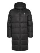 Essentials Down Long Parka Parkas Jakke Black Calvin Klein Jeans