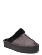 Pcnica Plateu Slipper Slippers Tøfler Grey Pieces