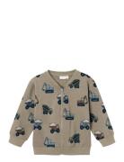 Nmmnappe Nreg Sweat Card Bru Tops Knitwear Cardigans Beige Name It