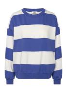 Airy Sweat Stripe Denver Sweatshirt Tops Sweat-shirts & Hoodies Sweat-...