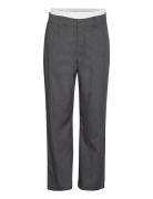 Nmdawn Nw Boxer Pants Fwd Bottoms Trousers Straight Leg Grey NOISY MAY