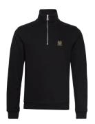 Belstaff Quarter Zip Sweatshirt Black Designers Sweat-shirts & Hoodies...