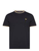 Twin Tipped T-Shirt Designers T-shirts Short-sleeved Navy Fred Perry