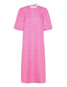 Reno Pastis Long Dress Knelang Kjole Pink Noella