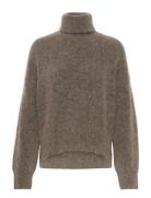 Alphagz Rollneck Noos Tops Knitwear Turtleneck Beige Gestuz