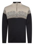 Moritz Masc Sweater Tops Knitwear Half Zip Jumpers Black Dale Of Norwa...