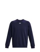 Ua Rival Fleece Crew Sport Sweat-shirts & Hoodies Sweat-shirts Navy Un...