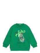 Sweater L/S Tops Sweat-shirts & Hoodies Sweat-shirts Green United Colo...