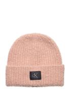 Hardware Beanie Accessories Headwear Beanies Pink Calvin Klein