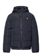 Quilted Puffer Coat Fôret Jakke Navy Lyle & Scott