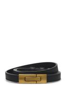 Thin Buckle Belt Belte Black Gina Tricot