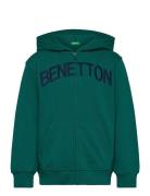 Jacket W/Hood L/S Tops Sweat-shirts & Hoodies Hoodies Green United Col...