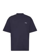 Wbbose Spot Tee Tops T-shirts Short-sleeved Navy Woodbird