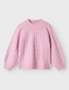 Nkfnadalie Ls Knit Tops Knitwear Pullovers Pink Name It