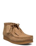 Wallabeeevo Bt Semskede Boots Snøresko Beige Clarks