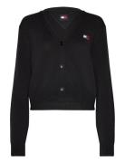 Tjw Essential Badge Cardigan Ext Tops Knitwear Cardigans Black Tommy J...