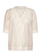 Cmmolly-Shirt Tops Blouses Short-sleeved Cream Copenhagen Muse